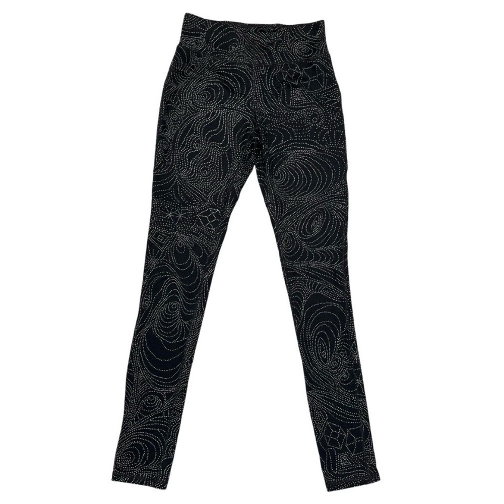 Mossimo Womens XS Leggings Black White Geometric